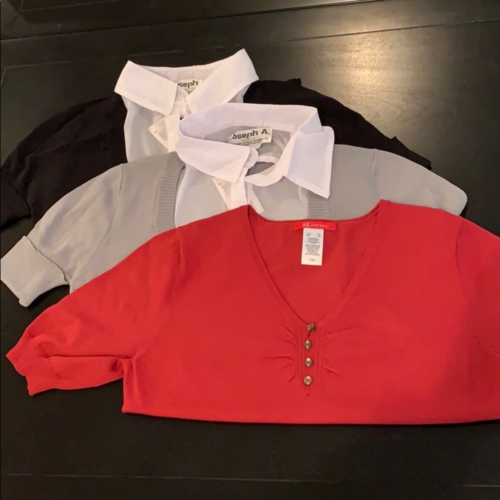 3 Short Sleeve Tops NWT Petite Large